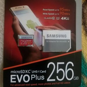 New Samsung 256GB memory card